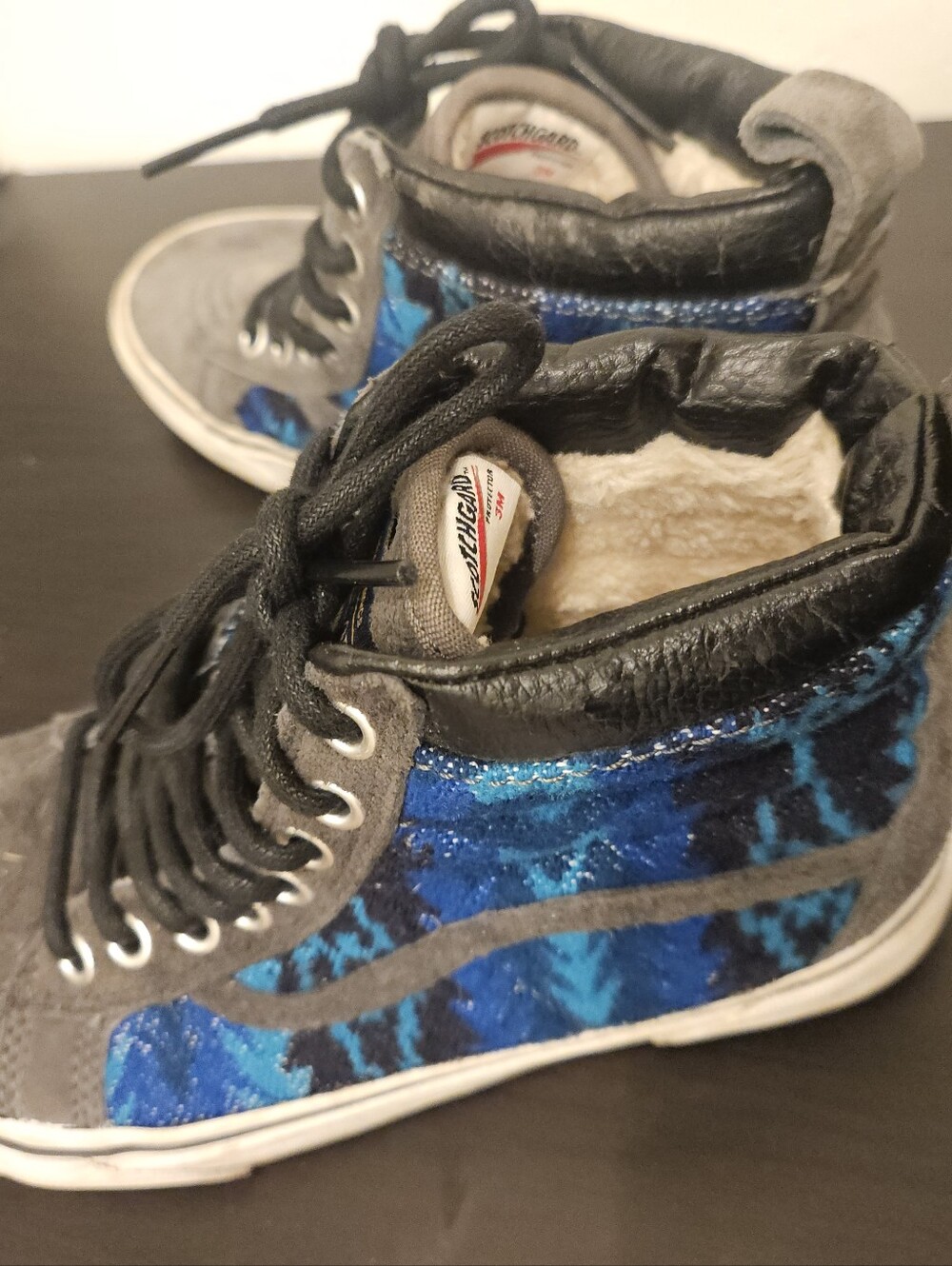 Vans Pendleton Blue Tribal SK8 Hi 3M Scotchgard Insulated Hi-Top Sneakers Men 5